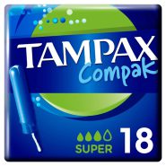 تامپون تامپکس بسته 18 عددی مدل Tampax Compak Super