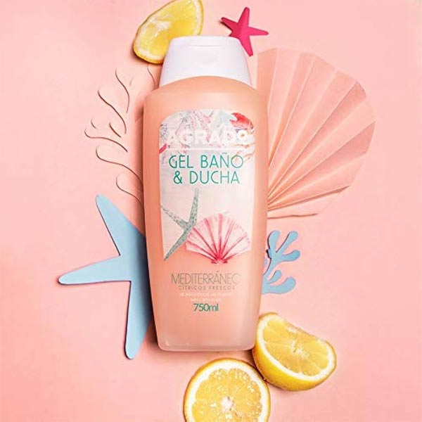 شامپو بدن آگرادو با رایحه مرکبات تازه مدیترانه ای مناسب انواع پوست 750 میل