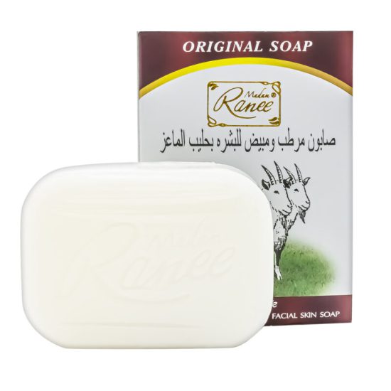 مشخصات، خرید و قیمت صابون شیر بز مرطوب کننده و سفید کننده Madam Ranee وزن 100 گرم