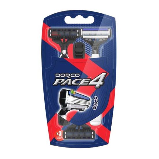 مشخصات، خرید و قیمت خودتراش مردانه 4 تیغ دورکو مدل Pace4 بسته 3 عددی