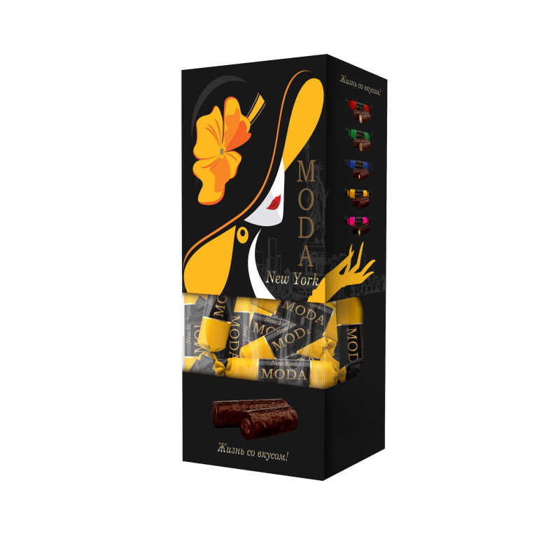 مشخصات، خرید و قیمت شکلات کادویی مودا نیویورک با طعم شیری و فندقی حجم 290 گرم