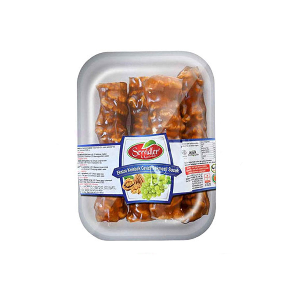 مشخصات، خرید و قیمت سوجوک سیدلر ترکیه حاوی شیره انگور و گردو حجم 350 گرم