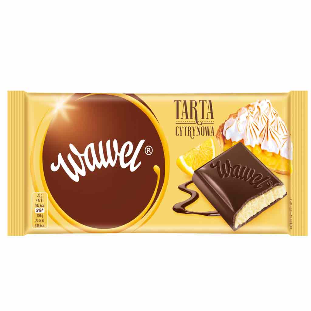 مشخصات، خرید و قیمت شکلات تخته ای واول با مغز تارت لیمو حجم 100 گرم